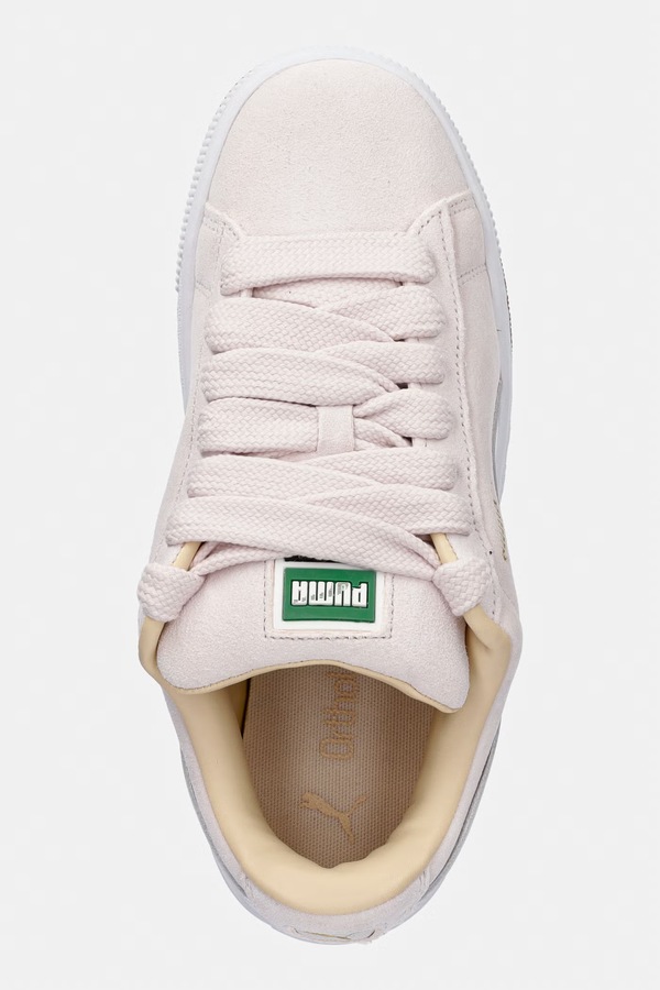 Замшеві кросівки Puma Suede XL колір рожевий фото 4