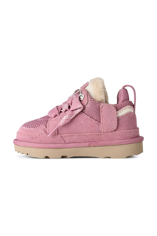 LOWMEL кросівки дитячі замшеві UGG колір рожевий фото 4