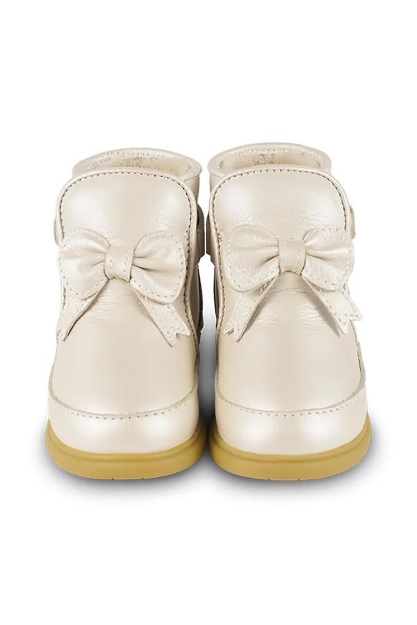 Кожаные кроссовки для младенцев Donsje Cemilla Shoes цвет бежевый фото 2
