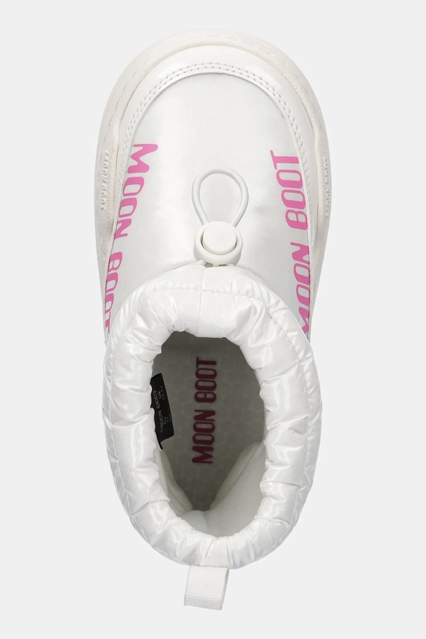 Дитячі зимові черевики Moon Boot MB JR PARK TUBE MID GLITTER WP колір білий фото 4
