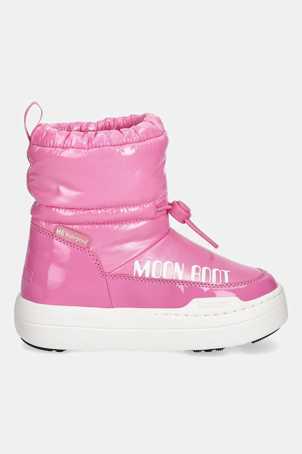 Детские зимние ботинки Moon Boot MB JR PARK TUBE MID GLITTER WP цвет розовый