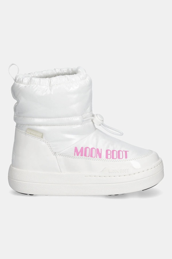 Дитячі зимові черевики Moon Boot MB JR PARK TUBE MID GLITTER WP колір білий