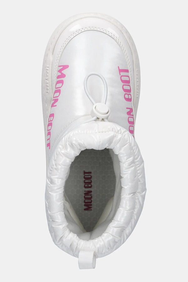 Дитячі зимові черевики Moon Boot MB JR PARK TUBE MID GLITTER WP колір білий фото 4