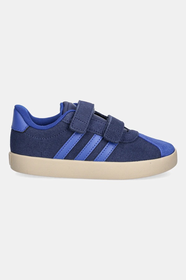 Детские замшевые кроссовки adidas VL COURT 3.0 цвет синий
