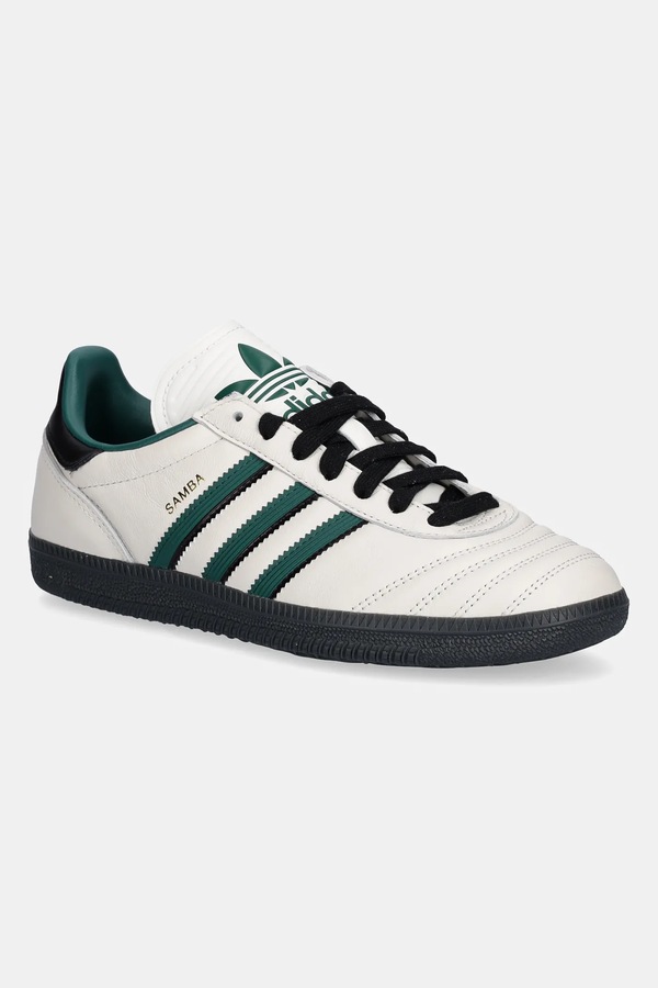 Кожаные кроссовки adidas Originals SAMBA цвет бежевый