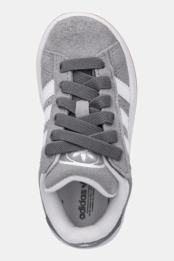 Дитячі замшеві кросівки adidas Originals CAMPUS 00s колір сірий фото 4