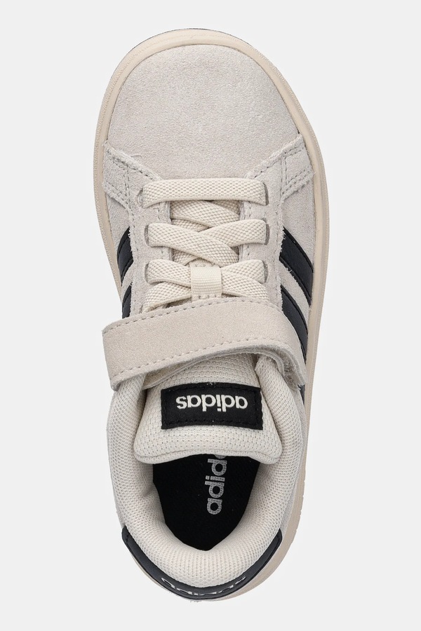 Детские кроссовки adidas GRAND COURT 00s цвет бежевый фото 2