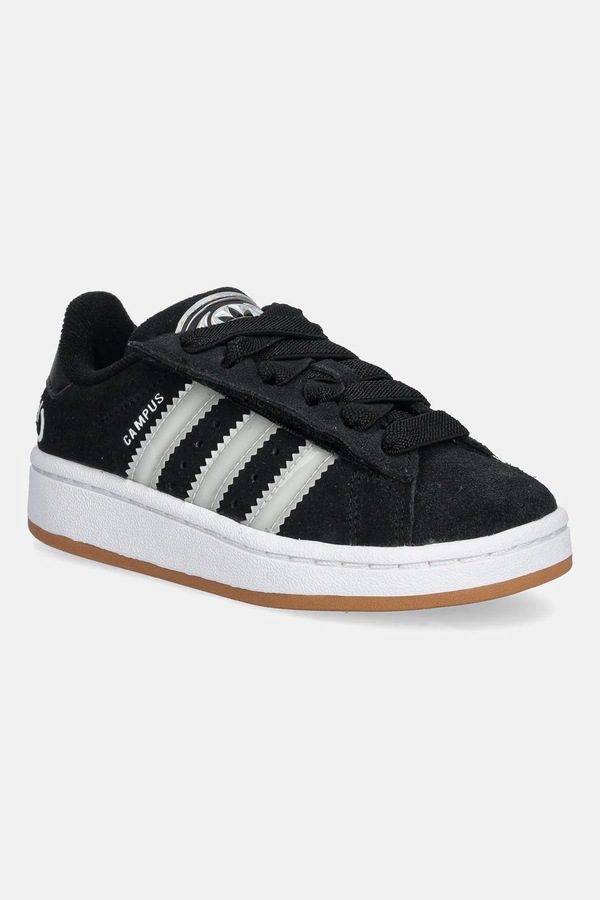 Дитячі замшеві кросівки adidas Originals CAMPUS 00s LED LIGHTS колір чорний