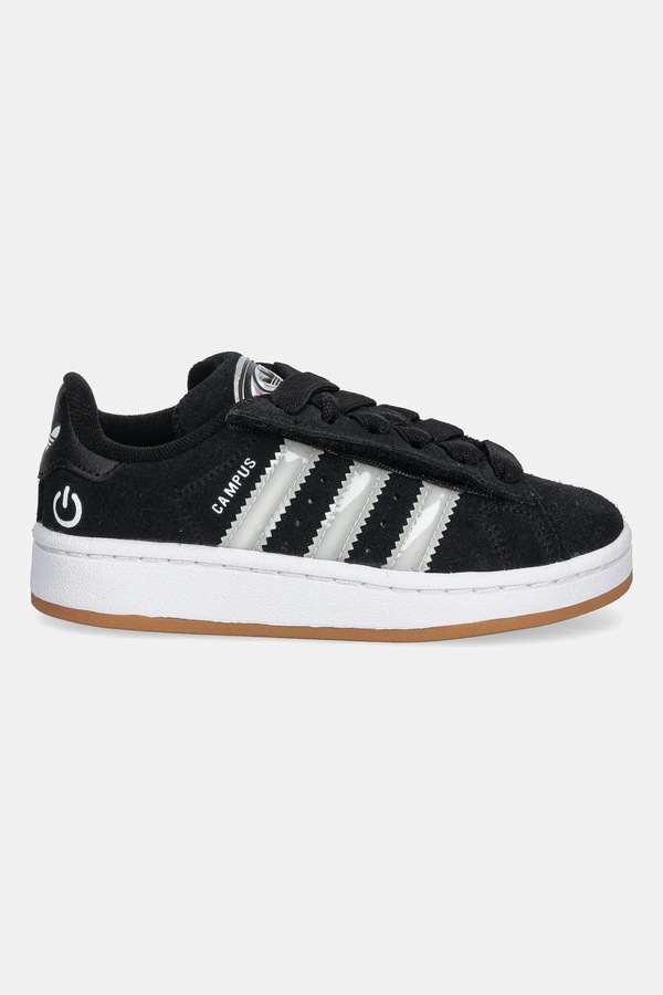 Дитячі замшеві кросівки adidas Originals CAMPUS 00s LED LIGHTS колір чорний