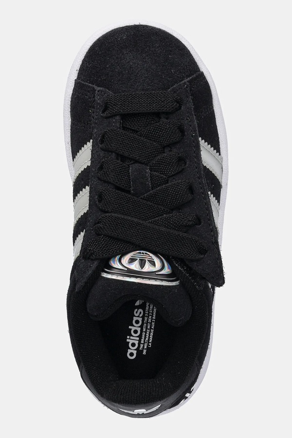 Дитячі замшеві кросівки adidas Originals CAMPUS 00s LED LIGHTS колір чорний фото 4