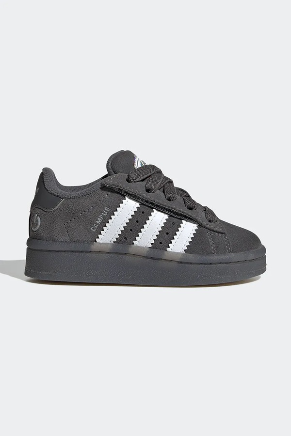 Дитячі замшеві кросівки adidas Originals CAMPUS 00s LED LIGHTS колір сірий