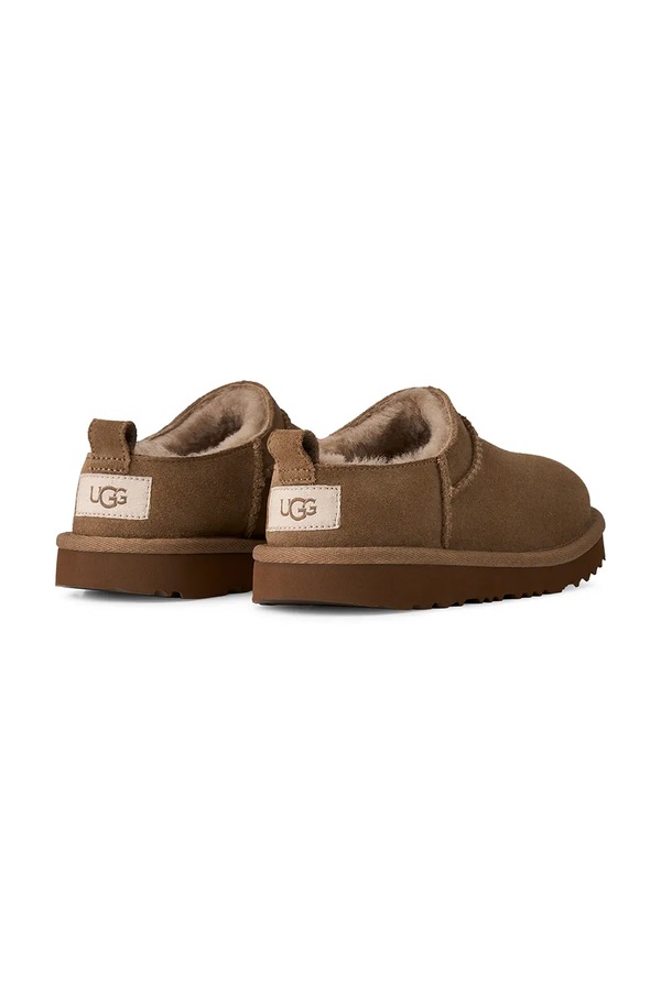 Снігові чоботи дитячі замшеві UGG CLASSIC MICRO колір коричневий фото 3