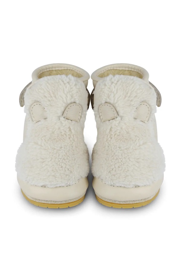 Кожаные кроссовки для младенцев Donsje Richy Booties Polar Bear цвет бежевый
