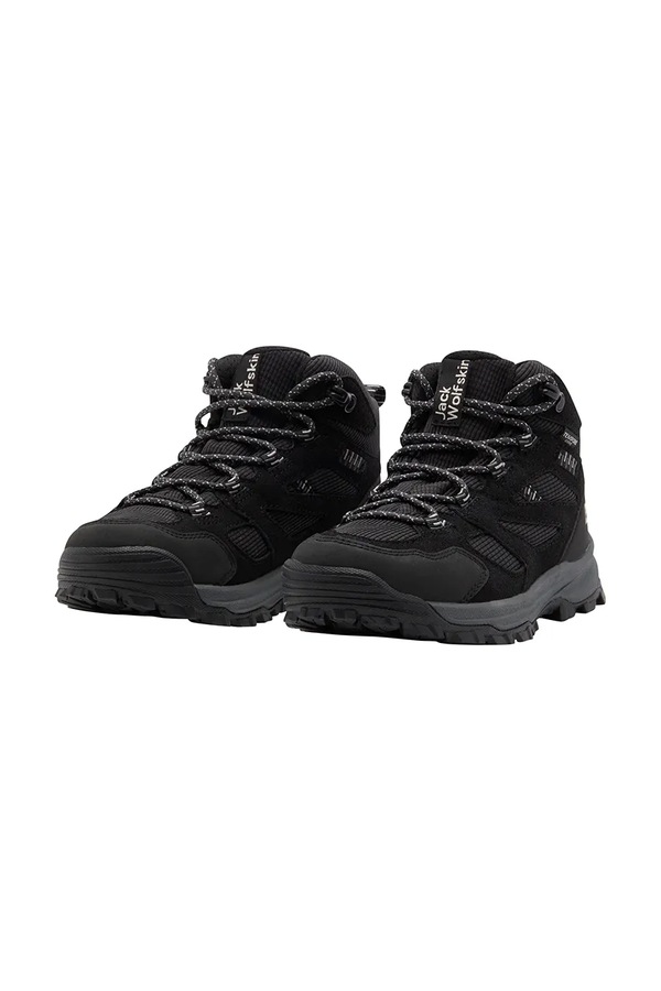 Дитячі черевики Jack Wolfskin VOJO TOUR TEXAPORE MID колір чорний