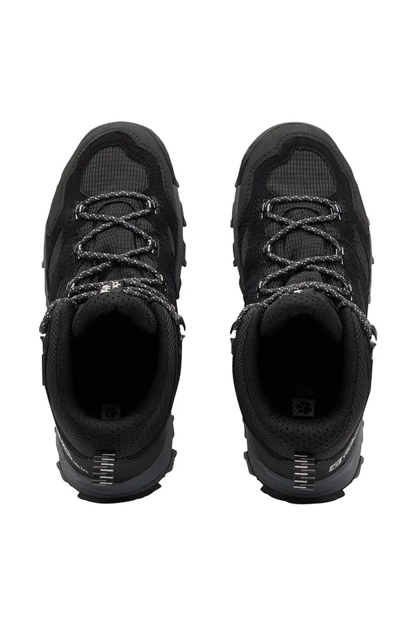 Дитячі черевики Jack Wolfskin VOJO TOUR TEXAPORE MID колір чорний фото 4