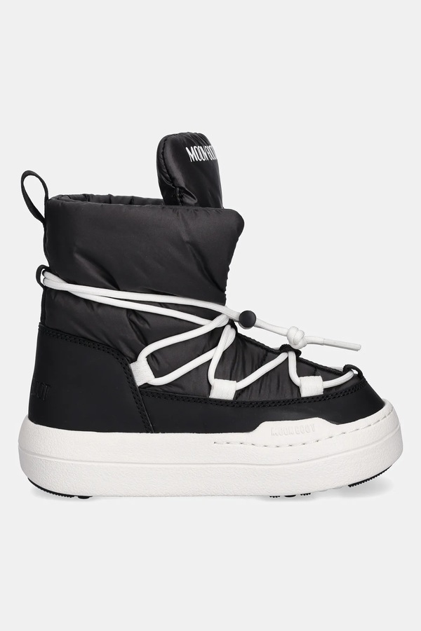 Дитячі чоботи Moon Boot MB JR PARK LACE MID колір чорний