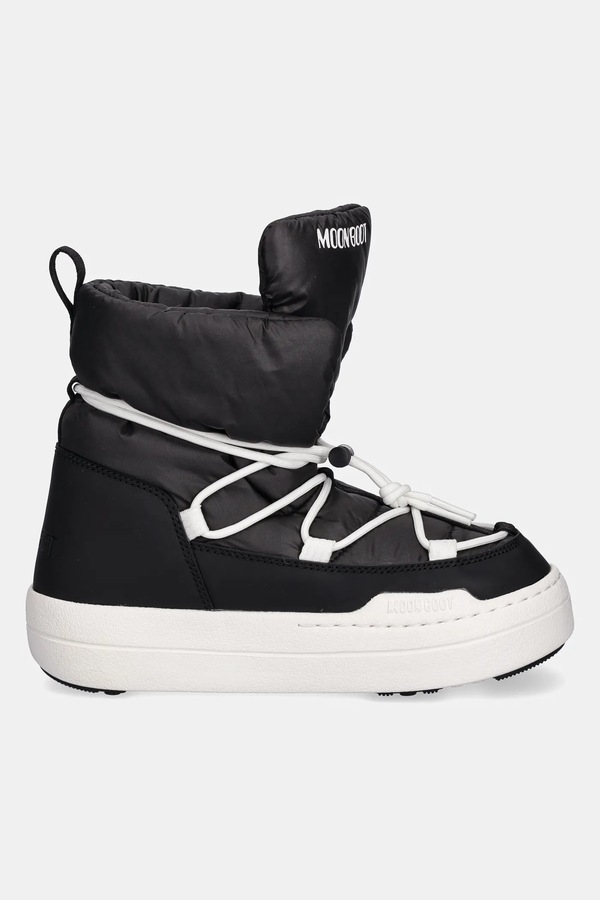 Дитячі чоботи Moon Boot MB JR PARK LACE MID колір чорний фото 2
