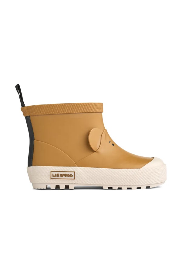 Дитячі гумові чоботи Liewood Jesse Bear Thermo Rainboot колір коричневий фото 4