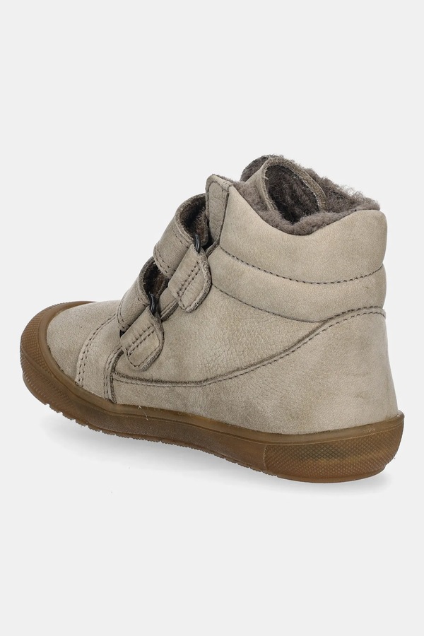 Дитячі зимові черевики з нубуку Froddo OLLIE WOOL TEX колір бежевий фото 2