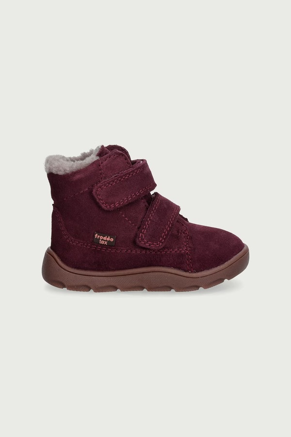 Взуття зимове дитяче замшеве Froddo ZERU TEX FURRY BAREFOOT колір фіолетовий фото 2