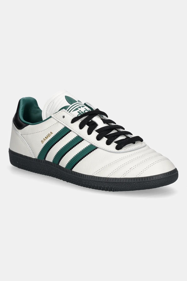 Шкіряні кросівки adidas Originals Samba JP колір бежевий