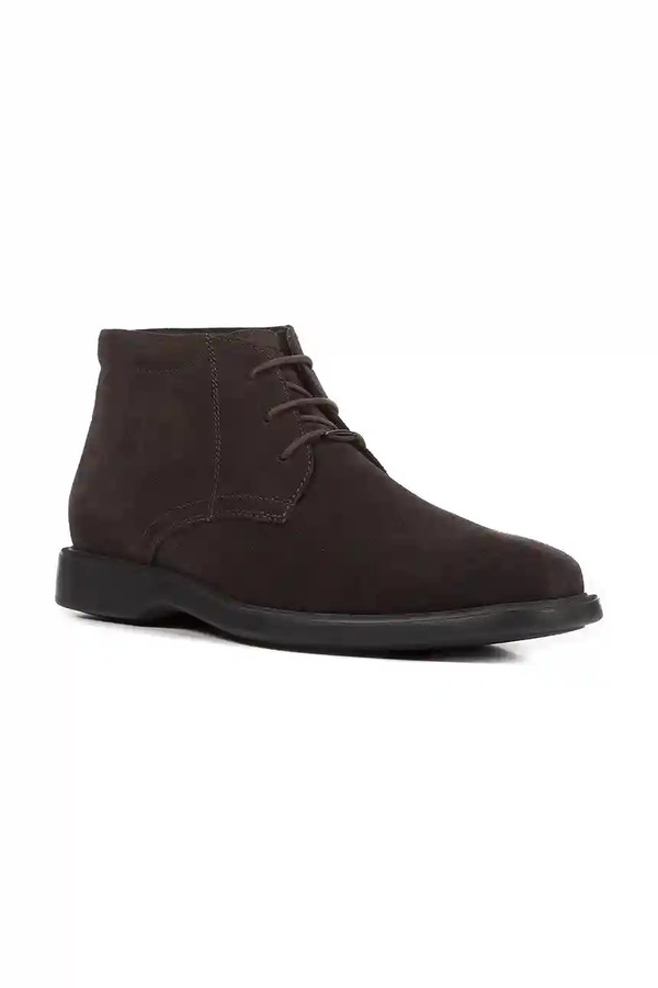 Замшеві кросівки Geox U BRAYDEN 2FIT ABX колір коричневий фото 2