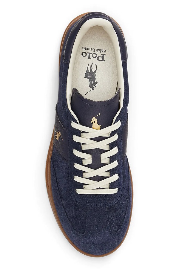 Шкіряні кросівки Polo Ralph Lauren Hrt Aera Pp колір синій фото 4