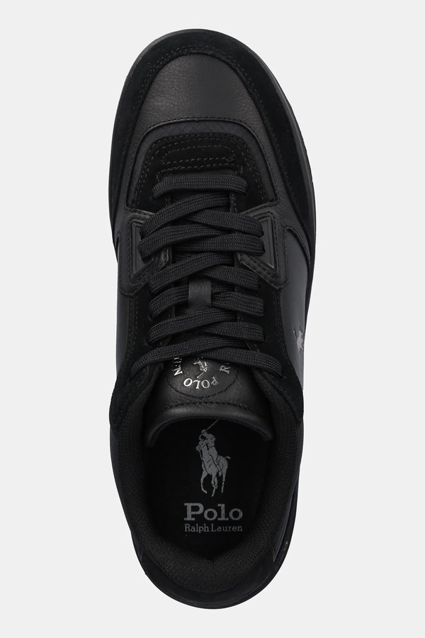 Шкіряні кросівки Polo Ralph Lauren Opn Mster Pp колір чорний фото 4
