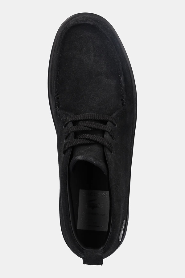 Замшеві кросівки Lacoste Baseshot Chukka Sneaker колір чорний фото 4