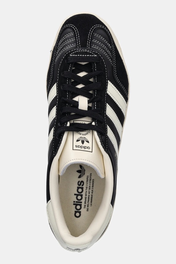 Шкіряні кросівки adidas Originals Gazelle Indoor колір чорний фото 4