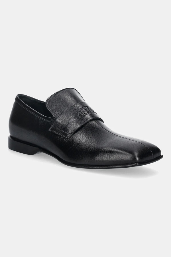 Шкіряні мокасини MM6 Maison Margiela колір чорний