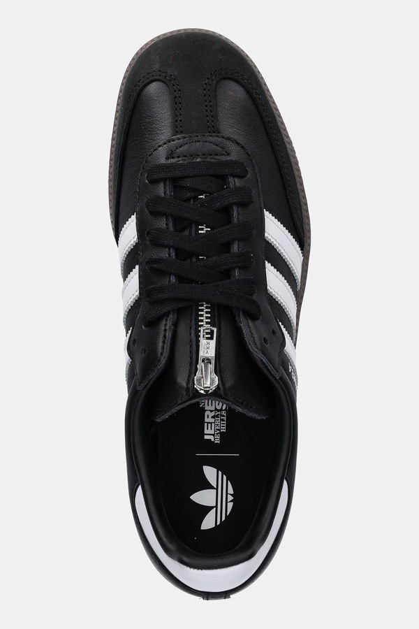 Шкіряні кросівки adidas Originals Samba OG x Jeremy Scott колір чорний фото 4