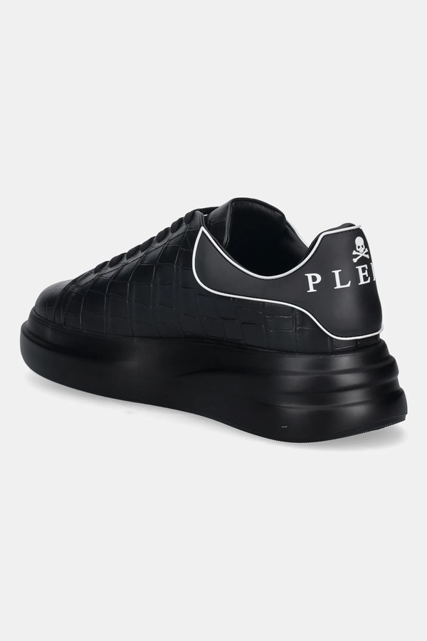 Шкіряні кросівки Philipp Plein Megastar колір чорний фото 2