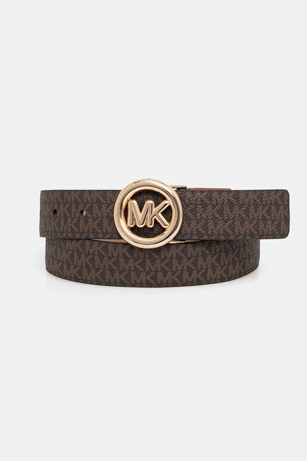 Ремінь жіночий зі штучної шкіри MICHAEL Michael Kors колір коричневий фото 2
