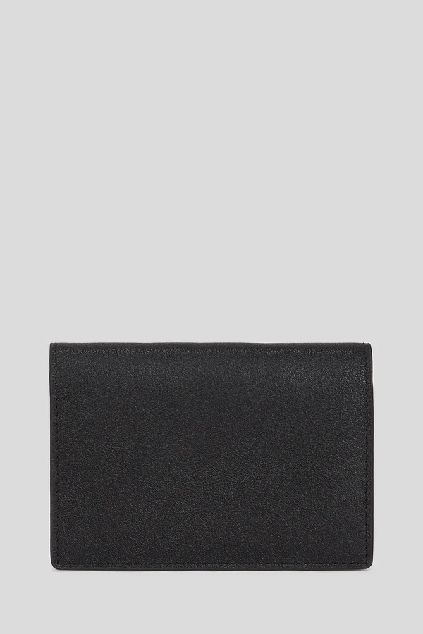 Шкіряний гаманець Karl Lagerfeld K/SIGNATURE колір чорний