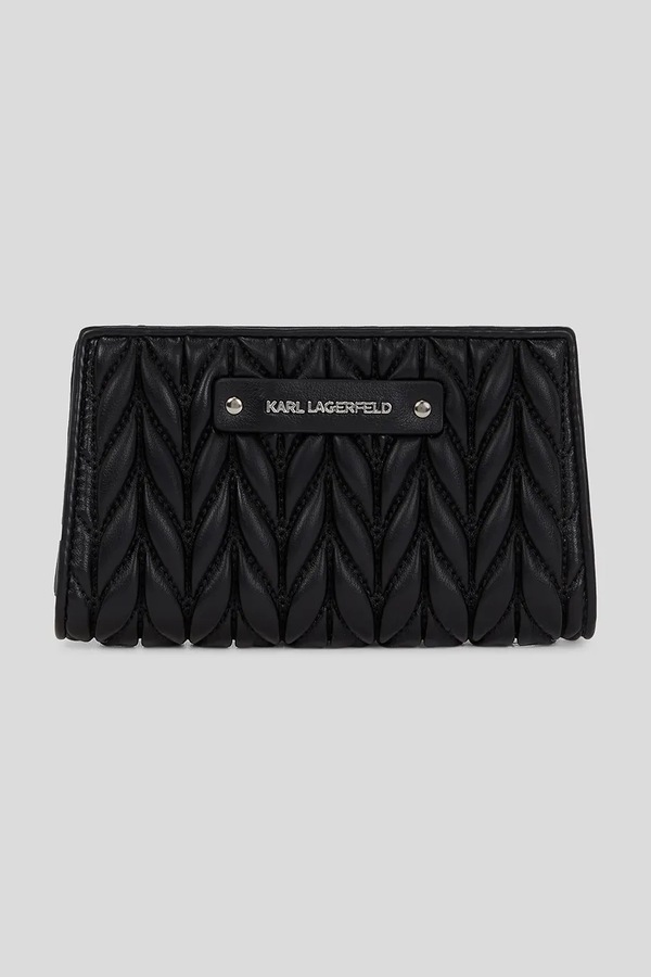 Гаманець Karl Lagerfeld K/WEAVE колір чорний
