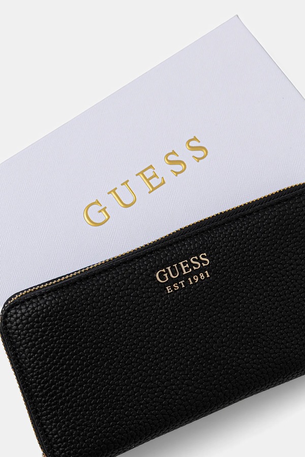 Гаманець Guess BRENTON колір чорний фото 4