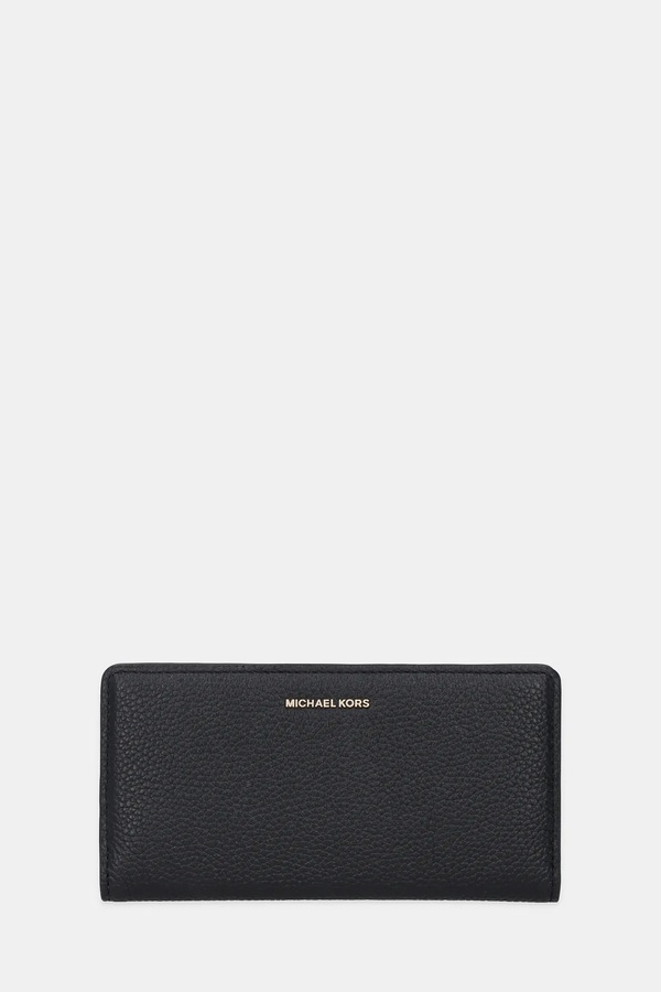 Шкіряний гаманець MICHAEL Michael Kors BRYANT колір чорний