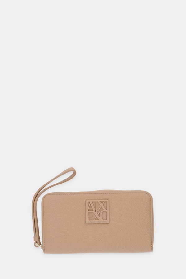 Гаманець Armani Exchange колір коричневий