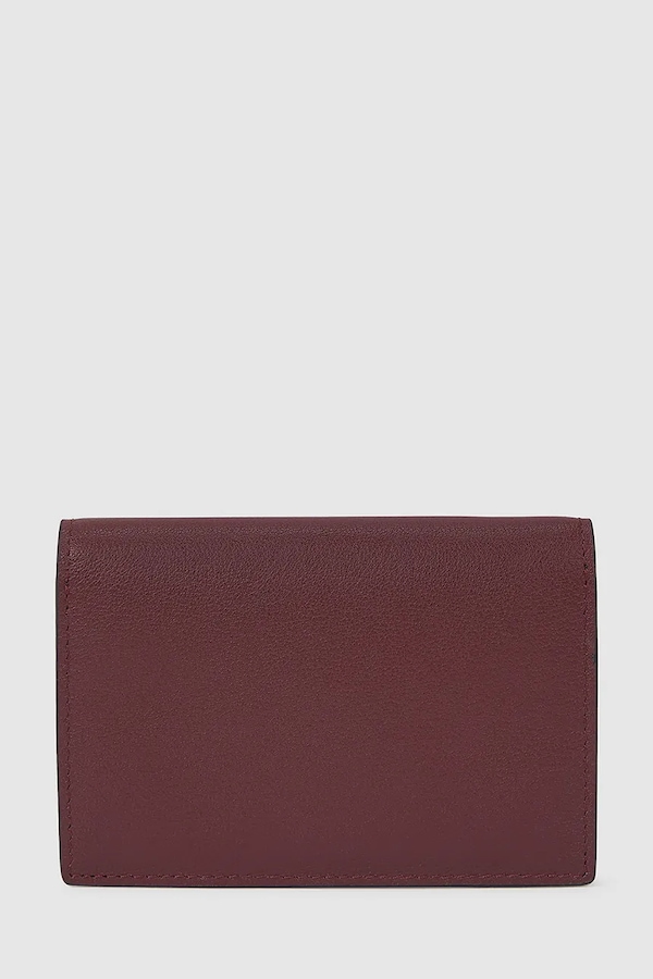 Кожаный кошелек Karl Lagerfeld K/SIGNATURE цвет бордовый