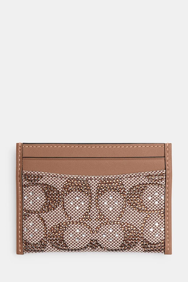 Чехол для карт женский Coach цвет бежевый