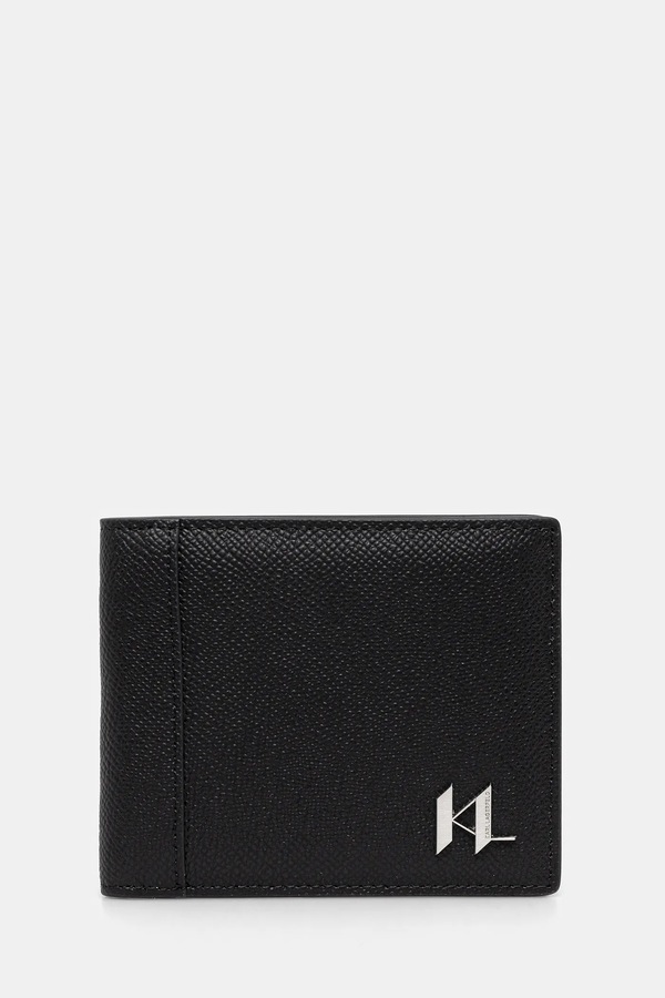 Кошелек мужской кожаный Karl Lagerfeld K/MONOGRAM цвет черный