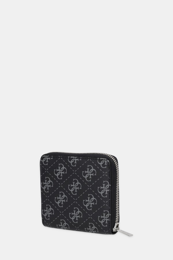 Шкіряний гаманець Guess MILANO колір чорний