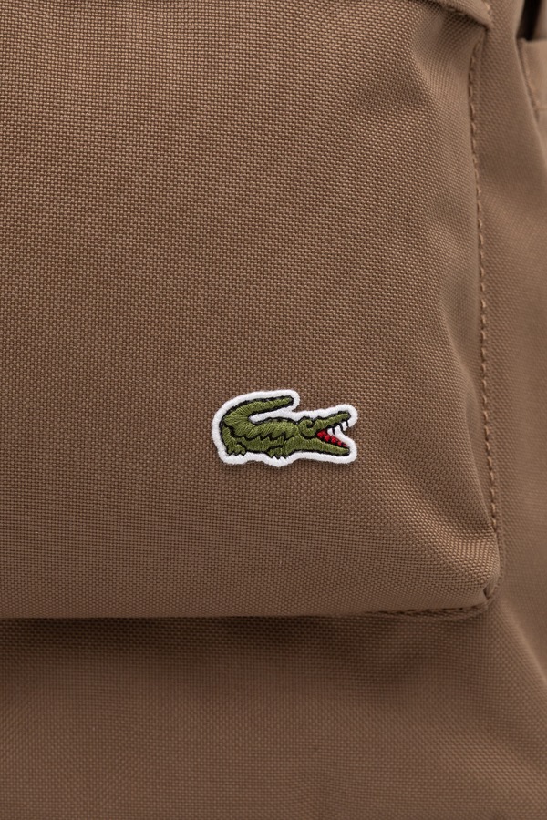 Чоловічий рюкзак Lacoste колір коричневий фото 4