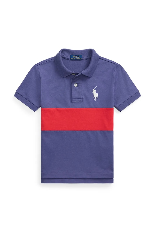 Поло Polo Ralph Lauren цвет синий фото 2