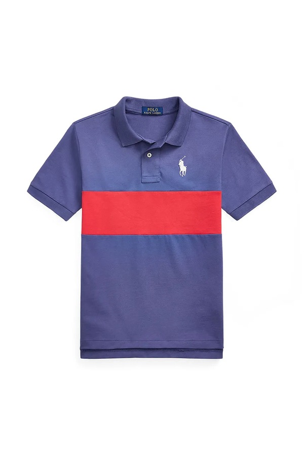 Поло Polo Ralph Lauren цвет синий фото 2