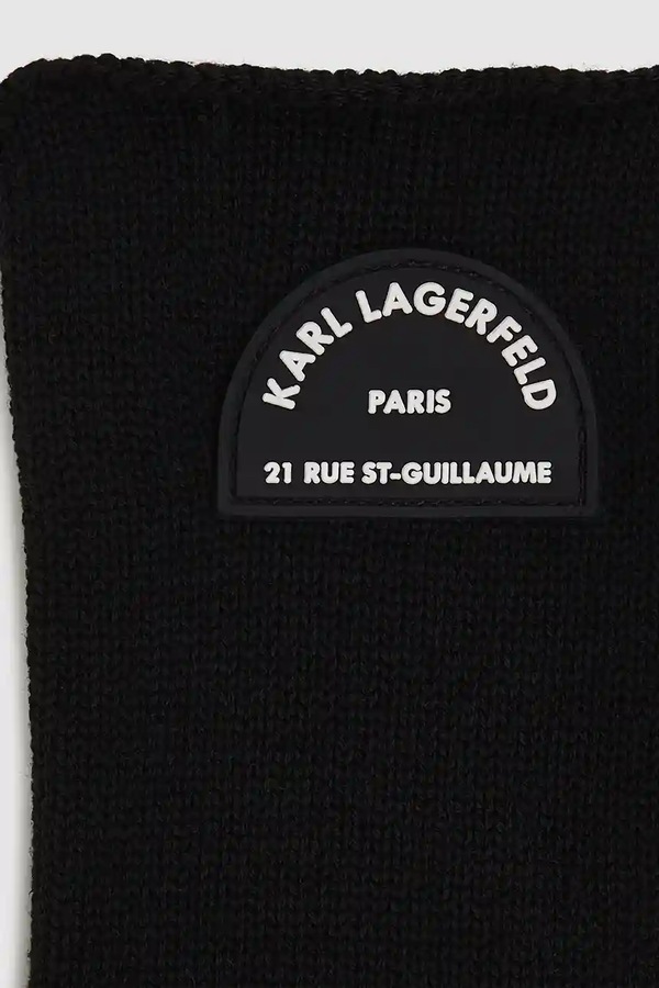 Рукавички Karl Lagerfeld K/RSG колір чорний фото 2