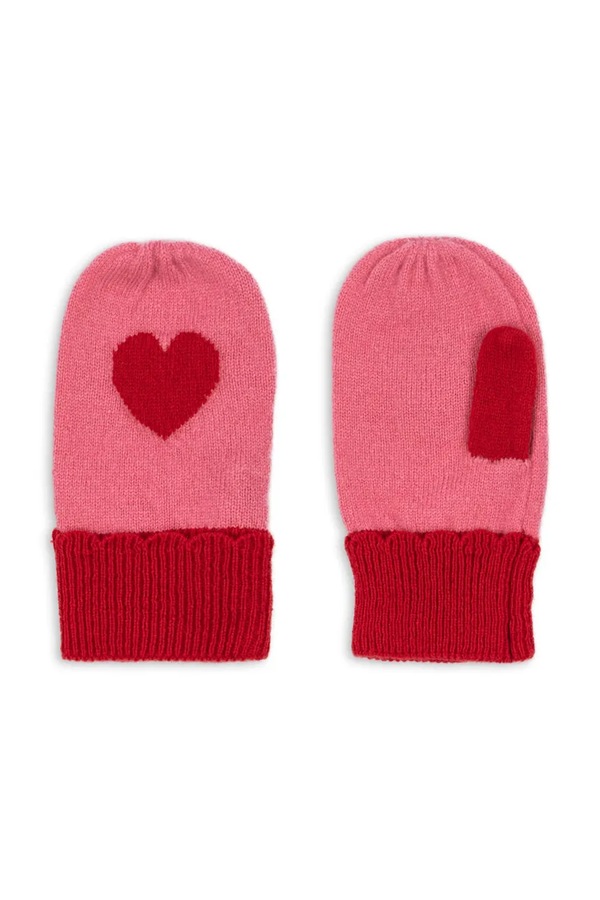 Дитячі рукавички Konges Sløjd COLLETTE MITTENS колір рожевий