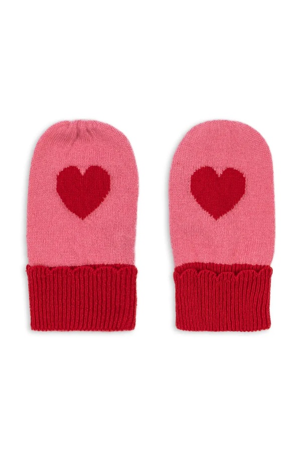 Дитячі рукавички Konges Sløjd COLLETTE MITTENS колір рожевий фото 2