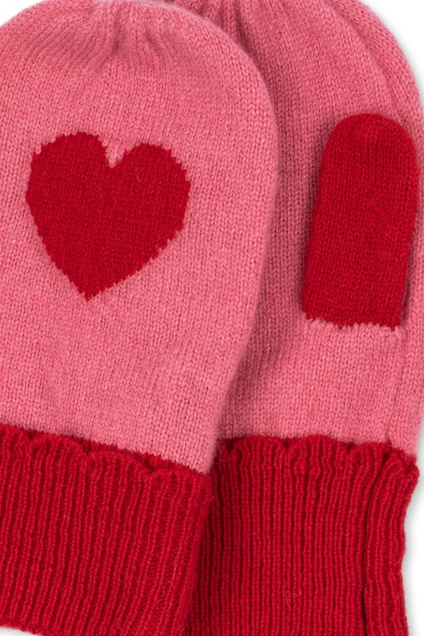 Дитячі рукавички Konges Sløjd COLLETTE MITTENS колір рожевий фото 3